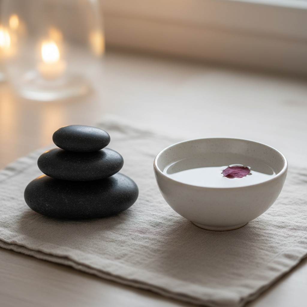 Wellness & Holistic Care - serene stone arrangement